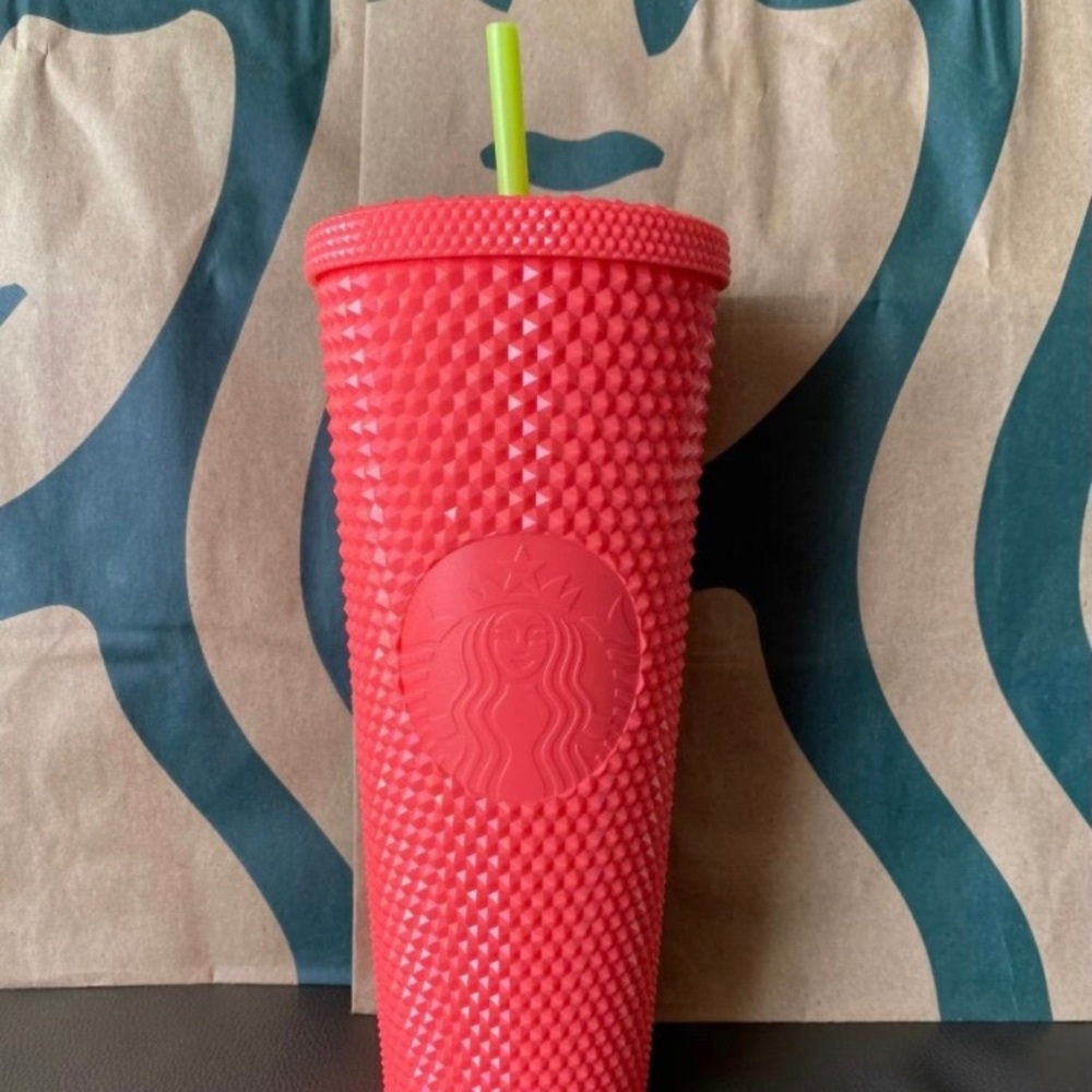Pink venti Starbucks tumbler